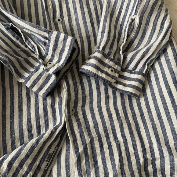 Archive Cotton Check Shirt M  White /Navy - Picture 5 of 5